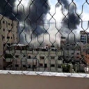 İşgalci İsrail uçakları Gazze'yi bombaladı