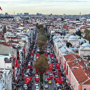 Türkiye: Une chaîne humaine à Istanbul pour protester contre les attaques de l'occupant israélien contre Gaza.