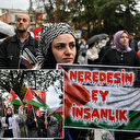 İstanbul'da kadınların Gazze'ye destek için başlattığı oturma eylemi 13. gününde