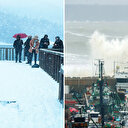 Fırtına ve sağanak vurdu: Kar erken geldi