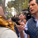 ABD’li adam İsrail yanlısı gazeteciyi sorduğu sorularla susturdu: Cevap veremeyen muhabir kaçtı