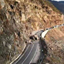 Artvin- Ardahan karayolu ulaşıma kapandı: Heyelan havadan görüntülendi