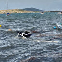 Kuvvetli fırtına Ayvalık’ı yıktı geçti