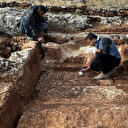 Perre Antik Kenti'nde bin 800 yıllık boğa başı kabartması bulundu