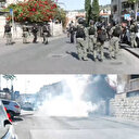 İşgalci İsrail polisinden cuma namazı için toplanan Filistinlilere yine gaz bombalı saldırı