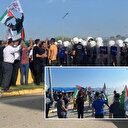 İncirlik Hava Üssü'ndeki 'Gazze' protestosunda provokatif girişim: Güvenlik sebebiyle yarıda kesildi