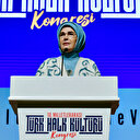Emine Erdoğan 10. Milletlerarası Türk Halk Kültürü Kongresi'nde konuştu: Mazlumların çıkaramadığı ses olmaya devam edeceğiz