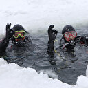 Buz dalışı: Palandöken'deki gölde 7 metre derinliğe kadar indik