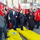 Şehit ailelerinden terör destekçisi DEM Parti'ye tepki: Ceset torbası bıraktılar