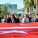 Şehitler ve Gazze için Türkiye tek yürek