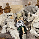 Palestine: Des débris en guise de décoration de Noël en réaction à l'attaque israélienne sur Gaza