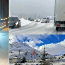 Antalya-Konya karayolunda yoğun kar: Ağır tonajlı araçların geçişi yasaklandı