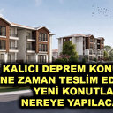 Kalıcı deprem konutları nasıl yapılacak? Bakan Murat Kurum açıkladı