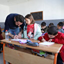 Malatya'da depremzede çocuklar dersbaşı yaptı