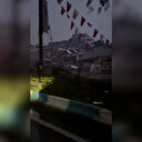 Kahramanmaraş'ta bir caddede yıkımın görüntüleri