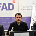 Bakan Kurum Gaziantep AFAD Deprem Koordinasyon Merkezi'nde 