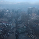 Kahramanmaraş'ta depremde yıkılan binalar havadan görüntülendi
