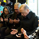 Cumhurbaşkanı Erdoğan depremzedelerle dua etti