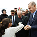 Cumhurbaşkanı Erdoğan Hatay'da çadır kenti ziyaret etti
