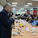 Cumhurbaşkanı Erdoğan depremzede vatandaşlarla yemek yedi