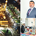 Cami gölgesindeki fuar
