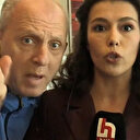 Halk TV canlı yayınına dahil olan bir kişi 'Yazıklar olsun Meral Akşener' dedi