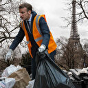 Fransa'daki çöp dağları sosyal medyada alay konusu oldu