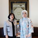 Emine Erdoğan New York'ta Azerbaycan Meclis Başkanıyla bir araya geldi