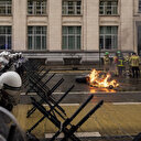 Belgique: Manifestation de pompiers à Bruxelles