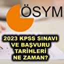 ÖSYM 2023 KPSS sınav takvimini açıkladı