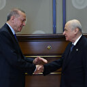 Cumhurbaşkanı Erdoğan Devlet Bahçeli'yi Külliye'de kabul etti