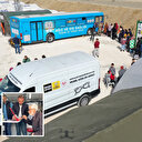 Konya mobil gözlük ve diş araçları depremzedelere derman oluyor