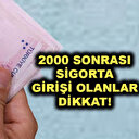 2000 sonrası sigorta girişi olup EYT’den yararlanamayanlar dikkat! 1999 sonrasına emeklilik var mı?