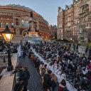 Un iftar en plein air organisé au Royal Albert Hall à Londres
