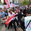 Memleket Partililer ile CHP'liler 1 Mayıs kutlamalarında birbirine girdi