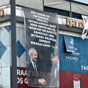 Kılıçdaroğlu'nun konuştuğu alanın tam karşısına Demirtaş pankartı asıldı: Söylesene bu meydanda serbest bırakacağım diye