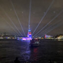 Kız Kulesi lazer şovuyla açıldı