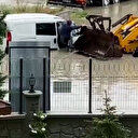 Ankara'da göle dönen yolda mahsur kalanlar böyle kurtarıldı