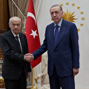 Cumhurbaşkanı Erdoğan ile Bahçeli Külliye'de bir araya geldi