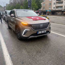 Togg asker uğurlamasında konvoy başı oldu