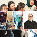Kadınlar sahada omuz omuza