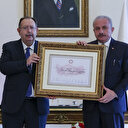 Cumhurbaşkanı Erdoğan için hazırlanan Cumhurbaşkanı mazbatası TBMM Başkanı Şentop'a sunuldu