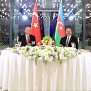 Cumhurbaşkanı Erdoğan Azerbaycan'da onuruna verilen yemeğe katıldı