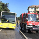 Sarıyer'de İETT otobüsünde yangın