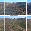 Marmaris'te yangın sonrası yeniden yeşeren alan havadan görüntülendi