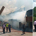 Erzurum'da yangın paniği: Alevler evlere sıçradı ekipler müdahale ediyor