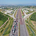 Osmangazi Köprüsü'nde bayram tatilinin ilk gününde yoğunluk sürüyor