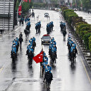 Cumhurbaşkanı Erdoğan Atlı Tören Birliği tarafından karşılandı