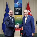 Cumhurbaşkanı Erdoğan'ın Litvanya'daki ikinci kabulü: AB Konseyi Başkanı Charles Michel ile görüştü