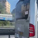 İstanbul'da metrobüs alev aldı